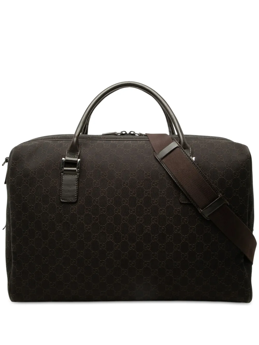 Gucci Pre-Owned 2000-2015 GG Denim travel bag in Brown