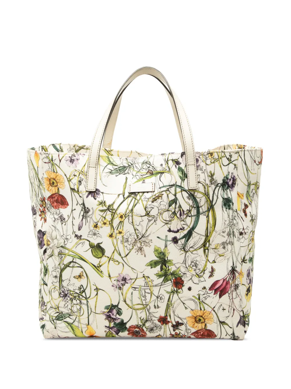 Gucci Pre-Owned 2000-2015 Canvas Flora tote bag - Bianco