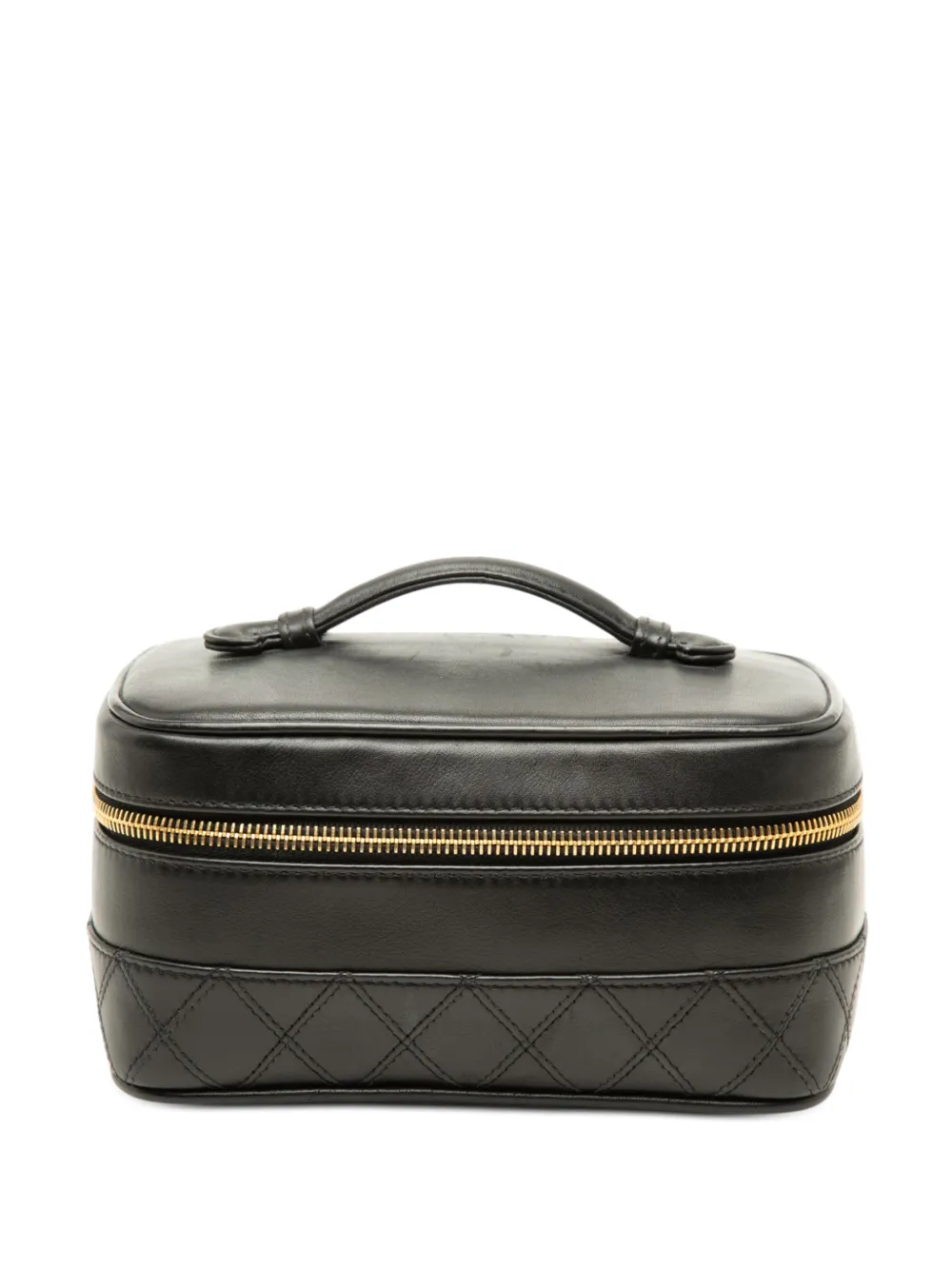 CHANEL Pre-Owned 1996-1997 CC Quilted Lambskin vanity bag - Black