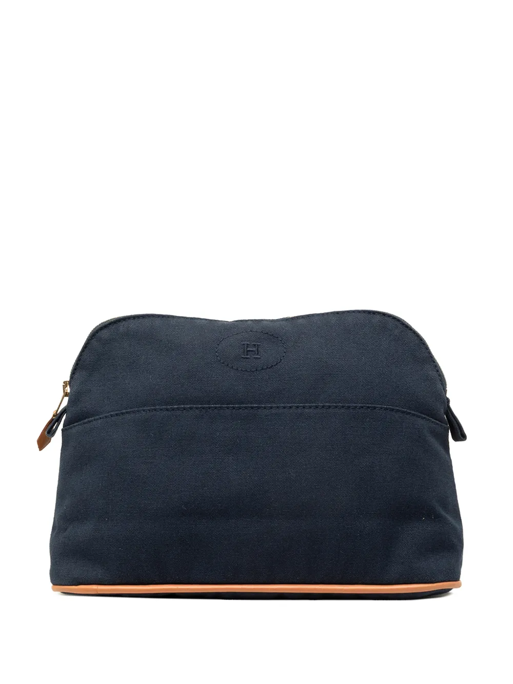 Hermès Pre-Owned 20th Century Toile Bolide Trousse De Voyage Pouch PM vanity bag - Blau