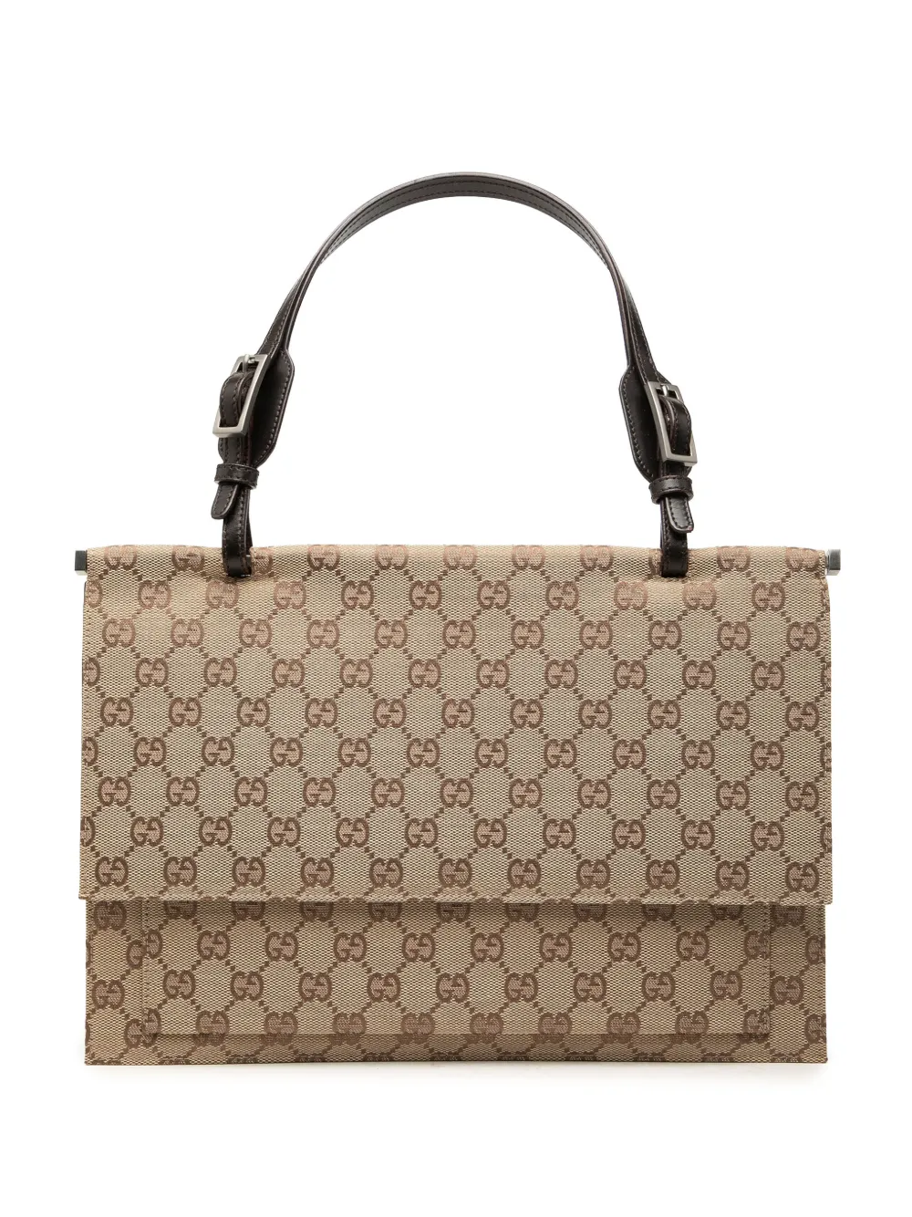 Gucci Pre-Owned 2014 GG Canvas Flap handbag - Neutrals