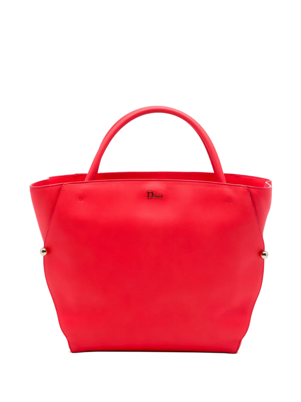 Christian Dior Pre-Owned 2013 Medium Smooth Calfskin Diorbar tote bag - Rot