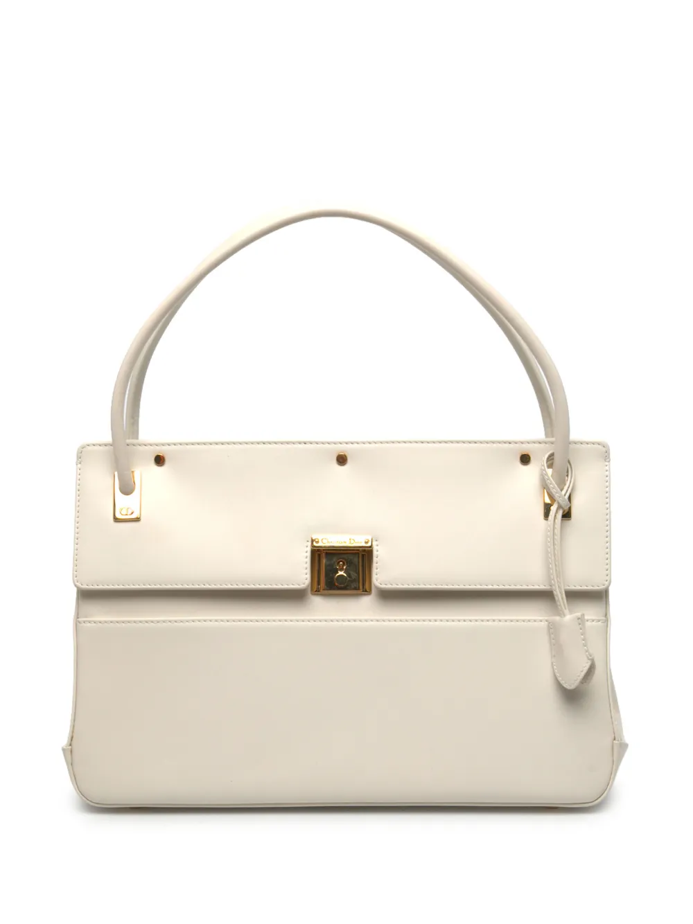 Christian Dior Pre-Owned 2022 Smooth Calfskin Parisienne Top Handle Bag handbag - Weiß