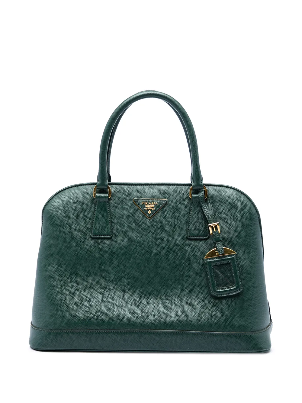 Prada Pre-Owned 2010-2016 Medium Saffiano Lux Open Promenade satchel - Verde