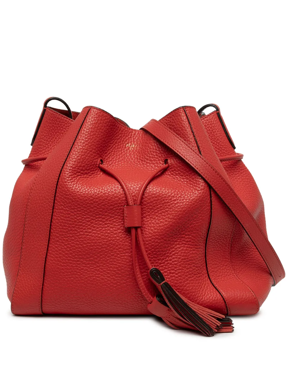 Mulberry Pre-Owned 2015-2026 Leather Millie Tote bucket bag - Red