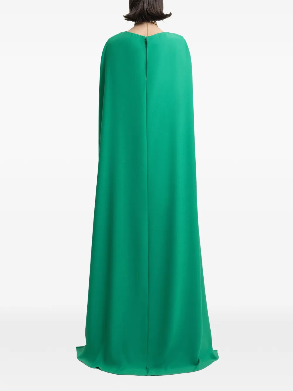 Gemy Maalouf Gedrapeerde kaftan in cape-stijl Groen