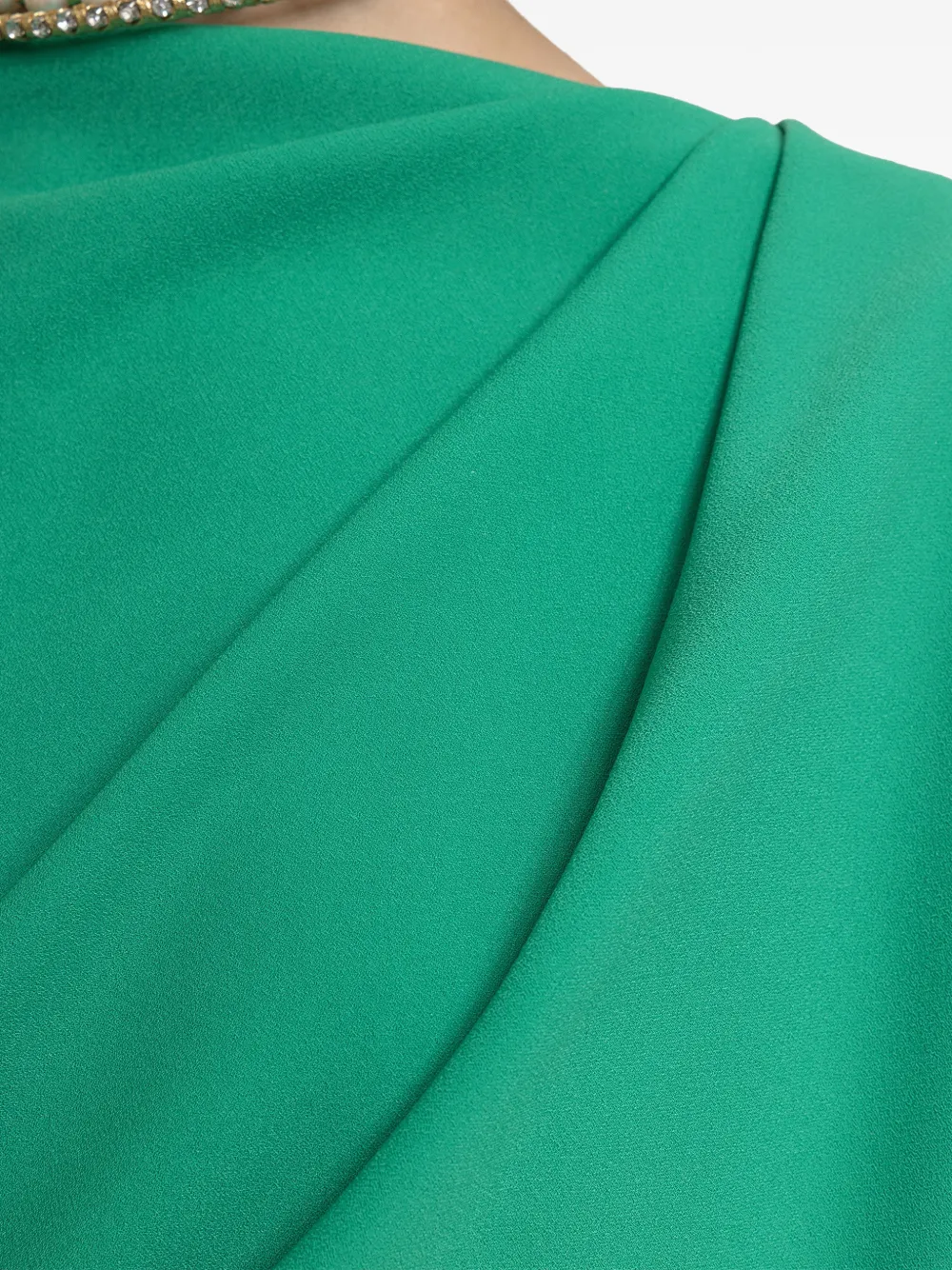 Gemy Maalouf Gedrapeerde kaftan in cape-stijl Groen