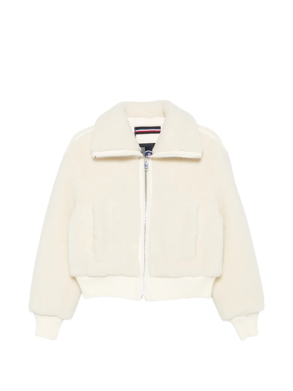 Fusalp Mesly shearling-texture zip-up jacket - Toni neutri