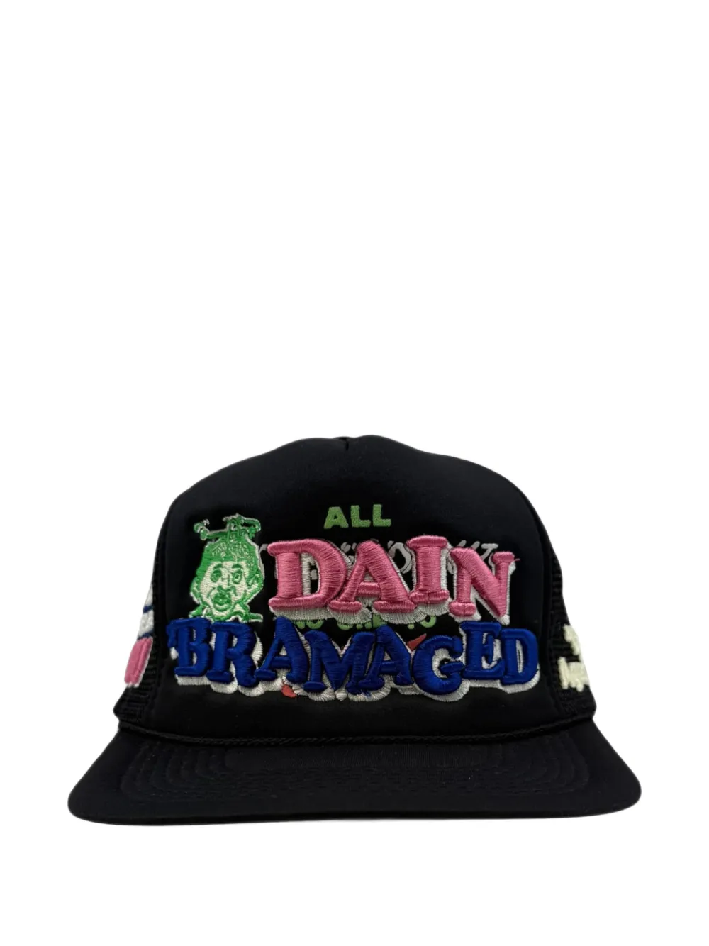 Better with Age embroidered mesh-panel cap - Schwarz