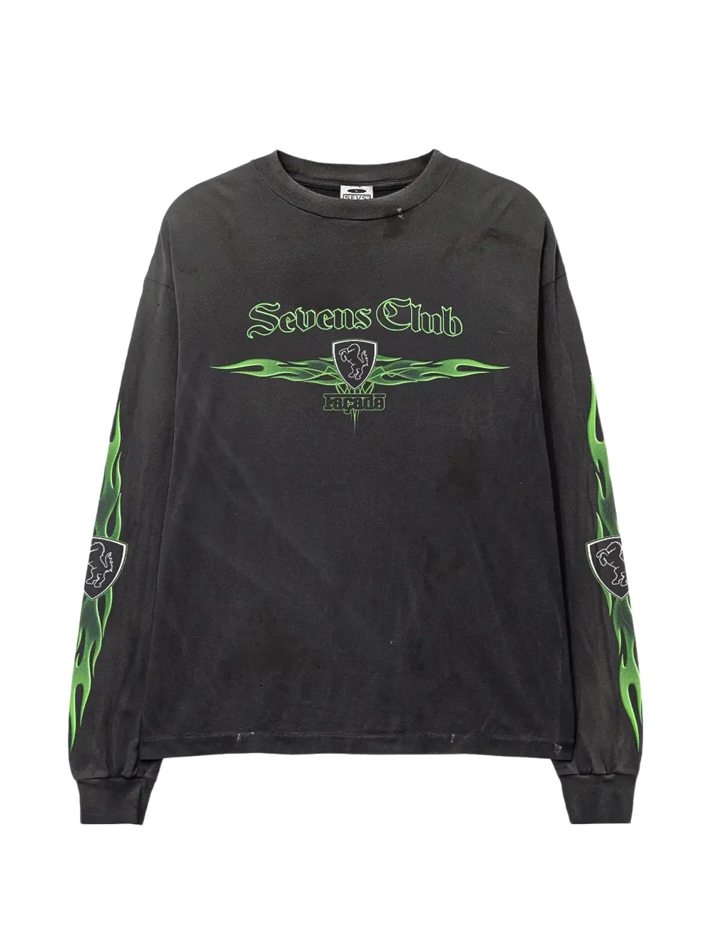 Triple Sevens graphic-print long-sleeve sweatshirt - Nero