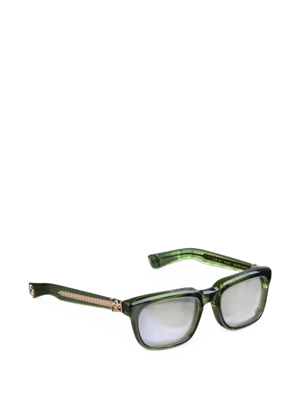 Chrome Hearts See You In Tea square-frame glasses - Verde