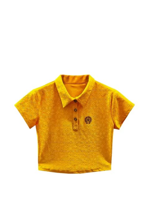 Chrome Hearts monogram-embossed polo top