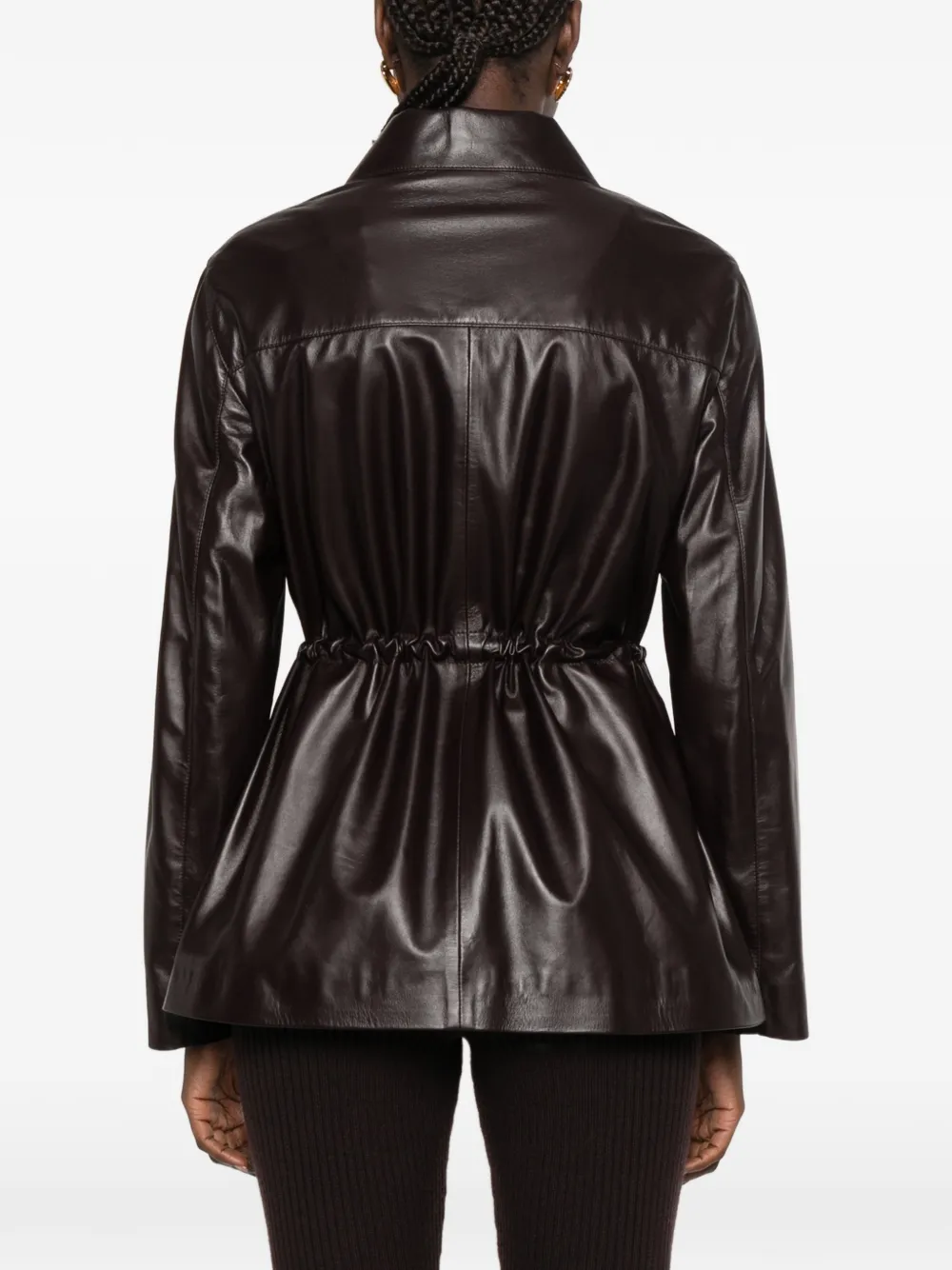 JOSEPH drawstring leather jacket Bruin
