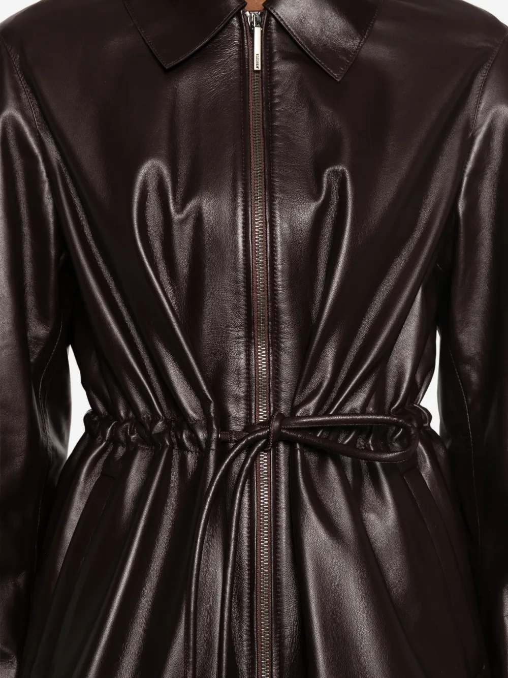 JOSEPH drawstring leather jacket Bruin