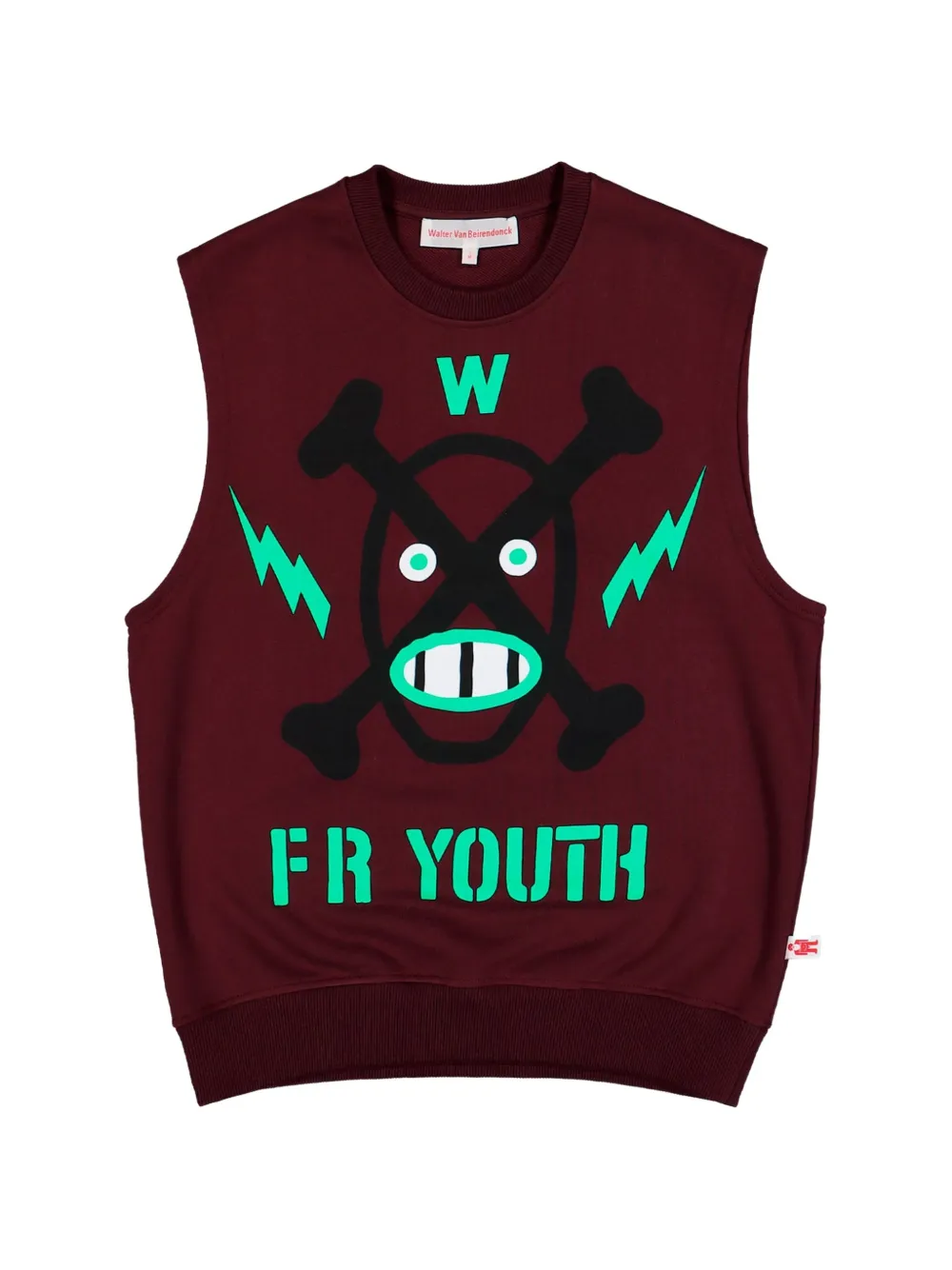 Walter Van Beirendonck Youth graphic-print sleeveless sweater - Rosso