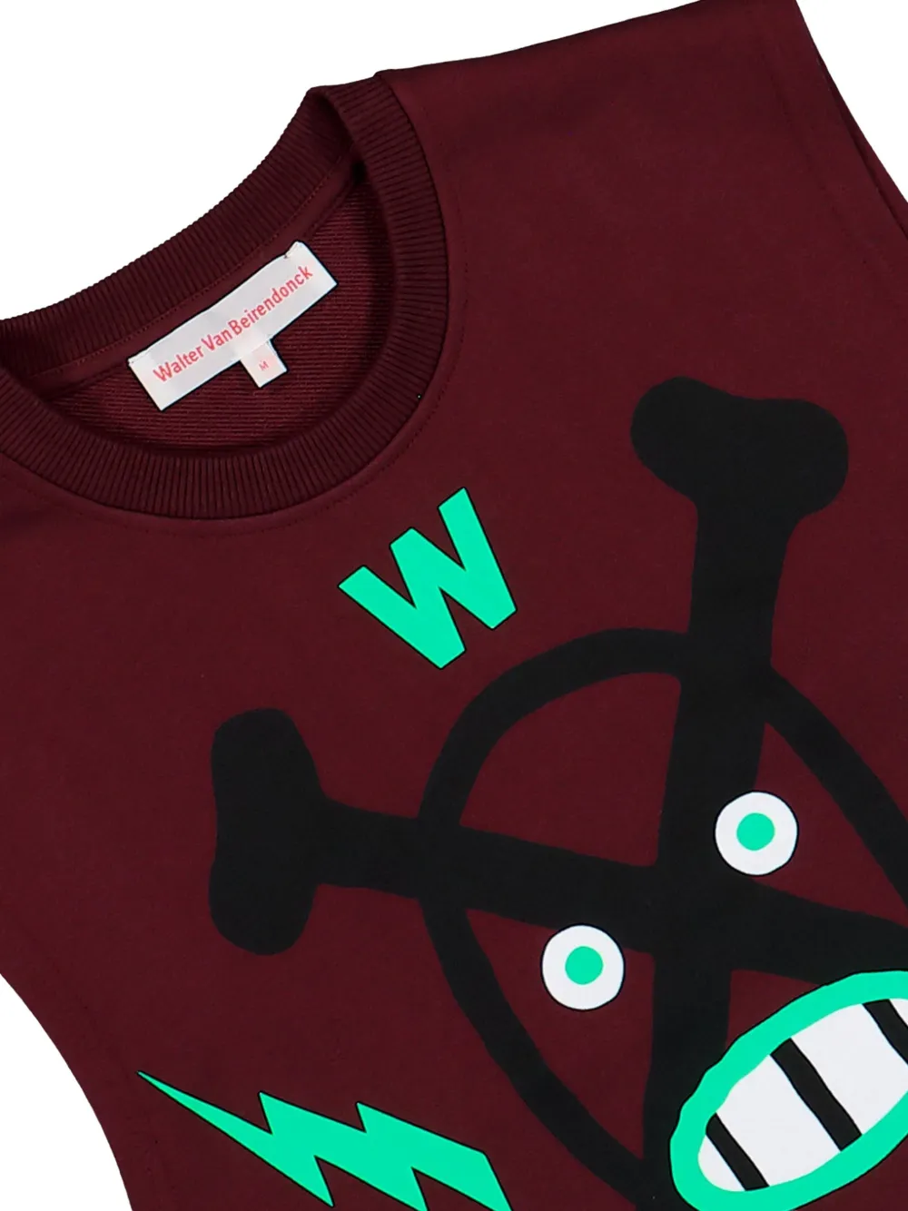 Walter Van Beirendonck Youth graphic-print sleeveless sweater Rood