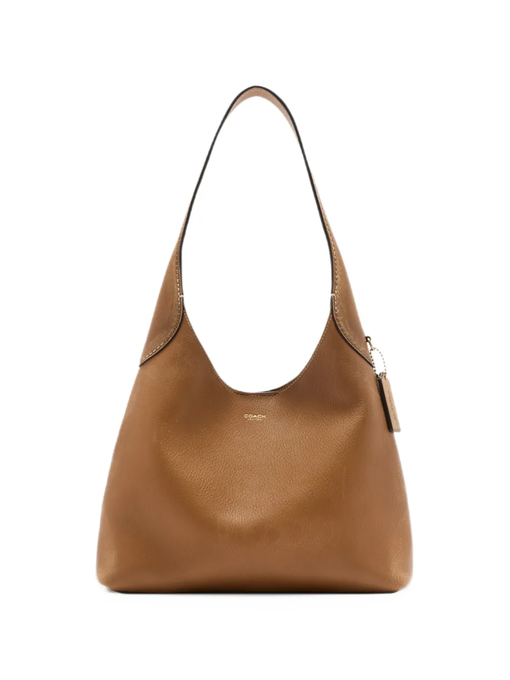 Coach Brooklyn shoulder bag 28 in Loved leather - Marrone