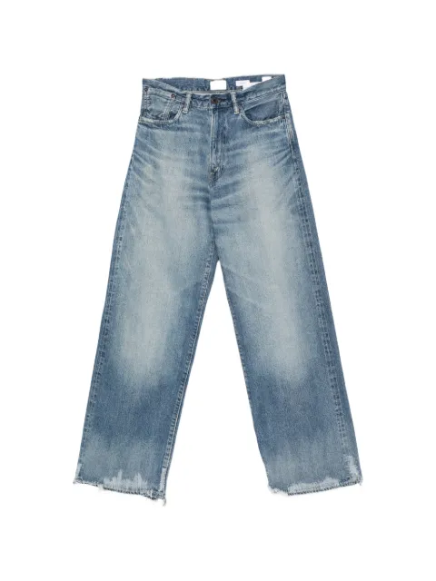 Kuro faded distressed-hem jeans