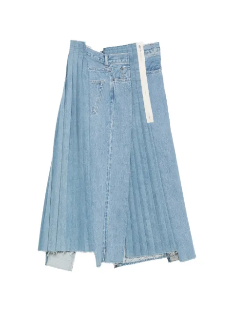 Kuro patchwork deconstructed skirt