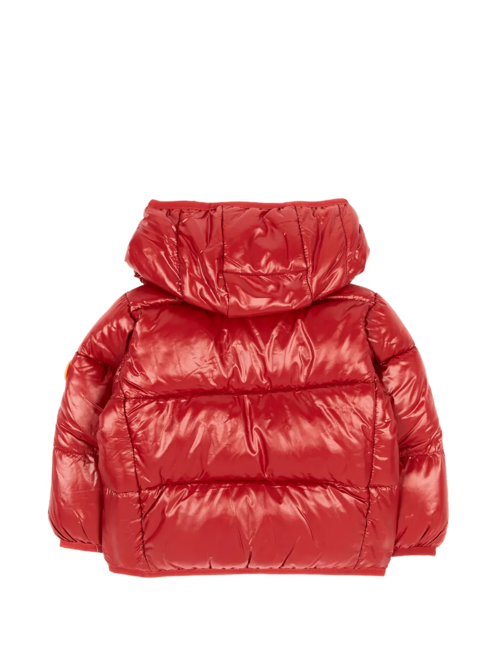 Save The Duck Kids quilted hooded jacket Rood