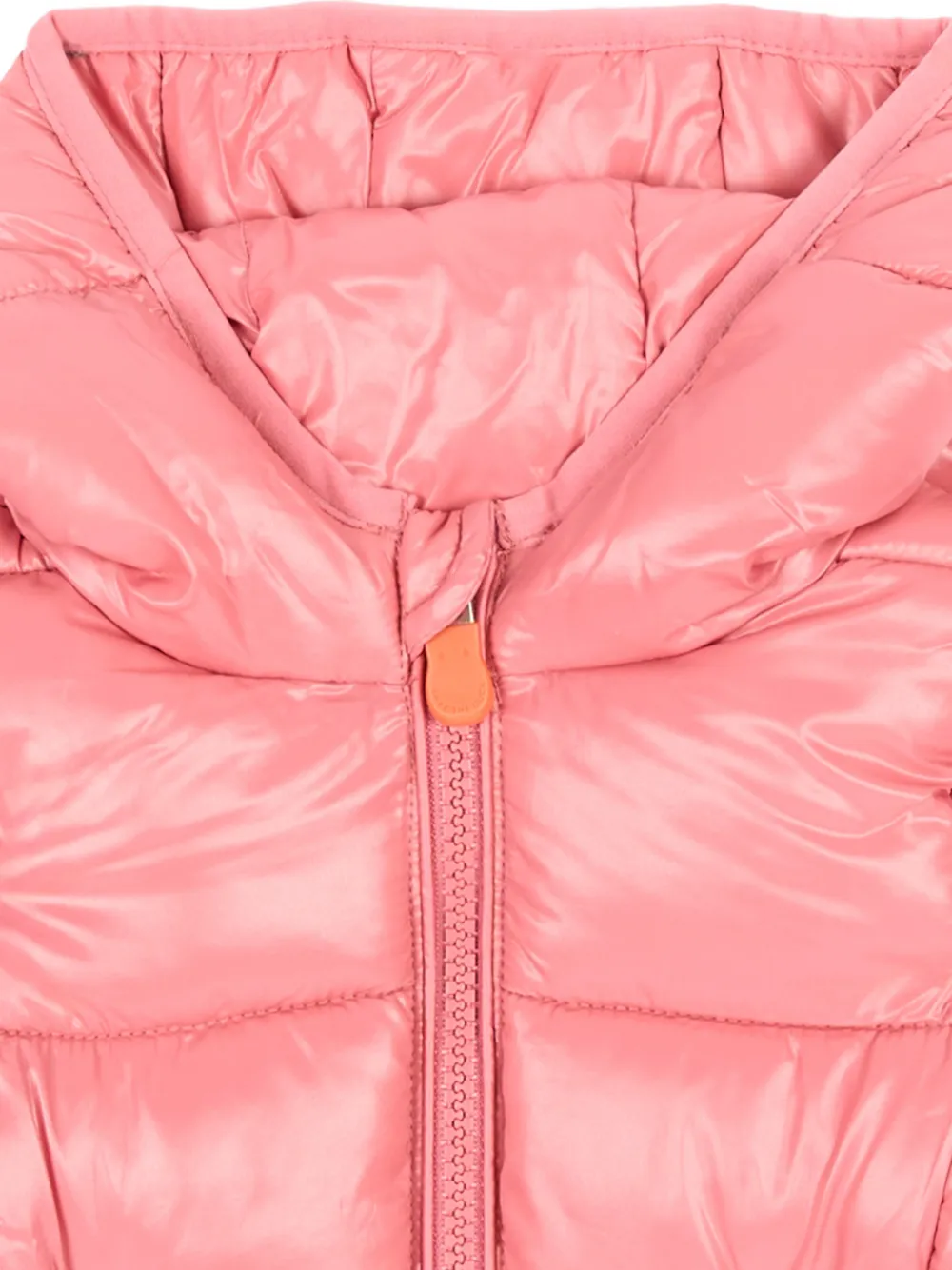 Save The Duck Kids quilted hooded jacket Roze