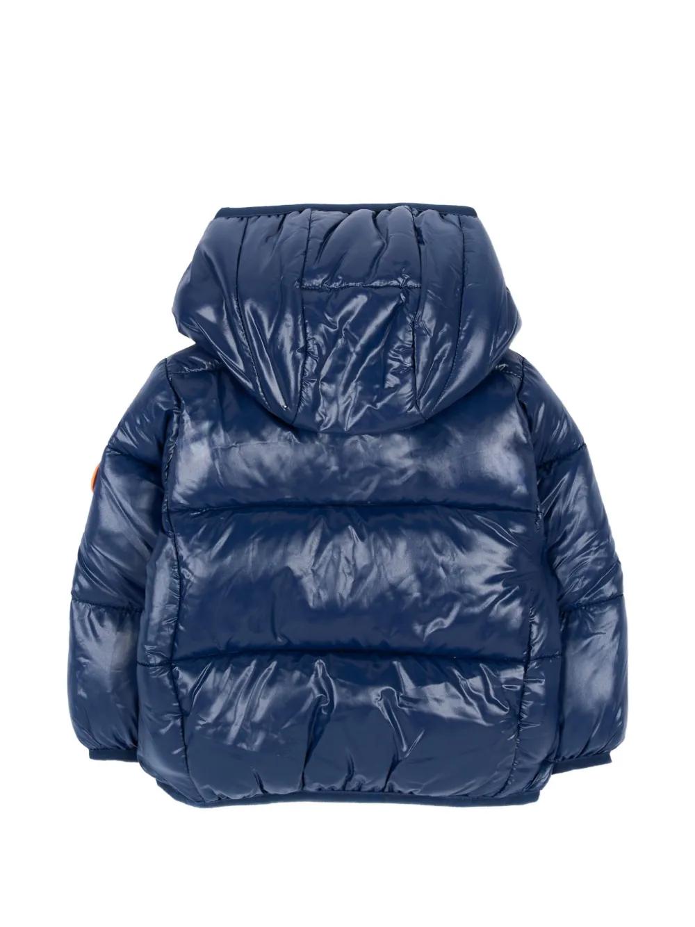 Save The Duck Kids quilted hooded jacket Blauw