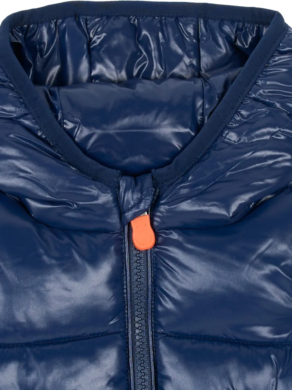Save The Duck Kids quilted hooded jacket Blauw