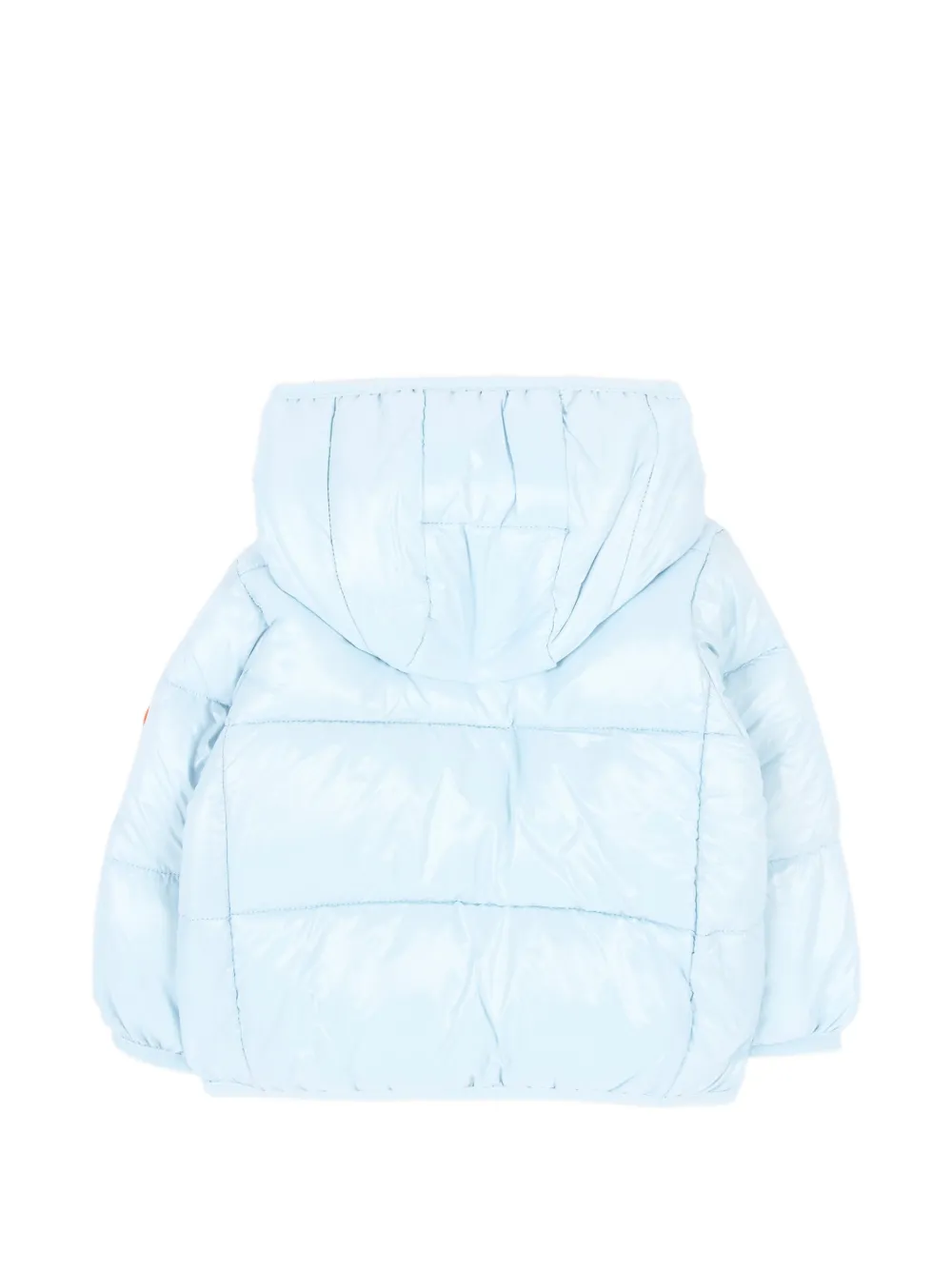 Save The Duck Kids quilted hooded jacket Blauw