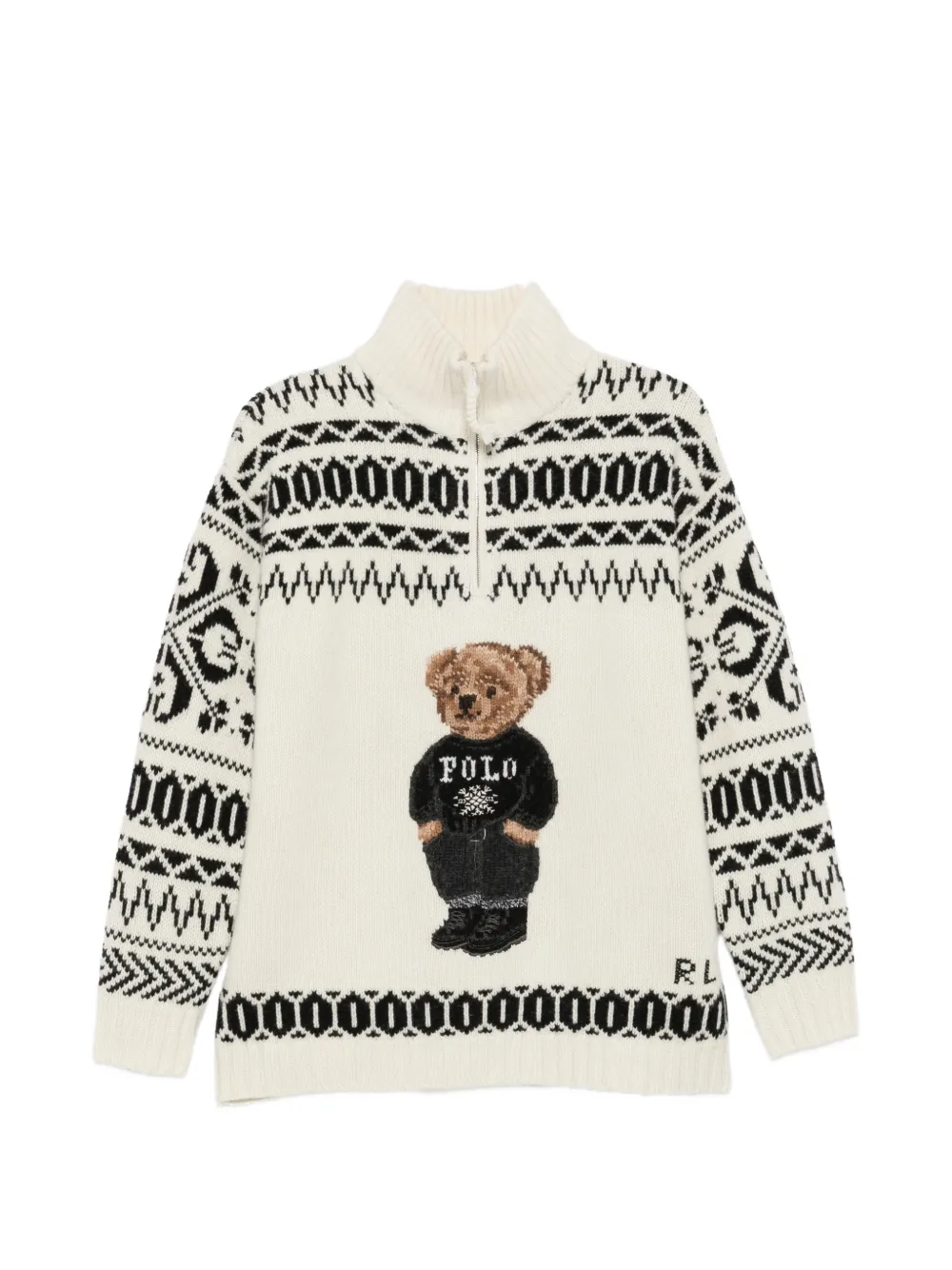 Polo Ralph Lauren Polo Bear intarsia-knit sweater Beige