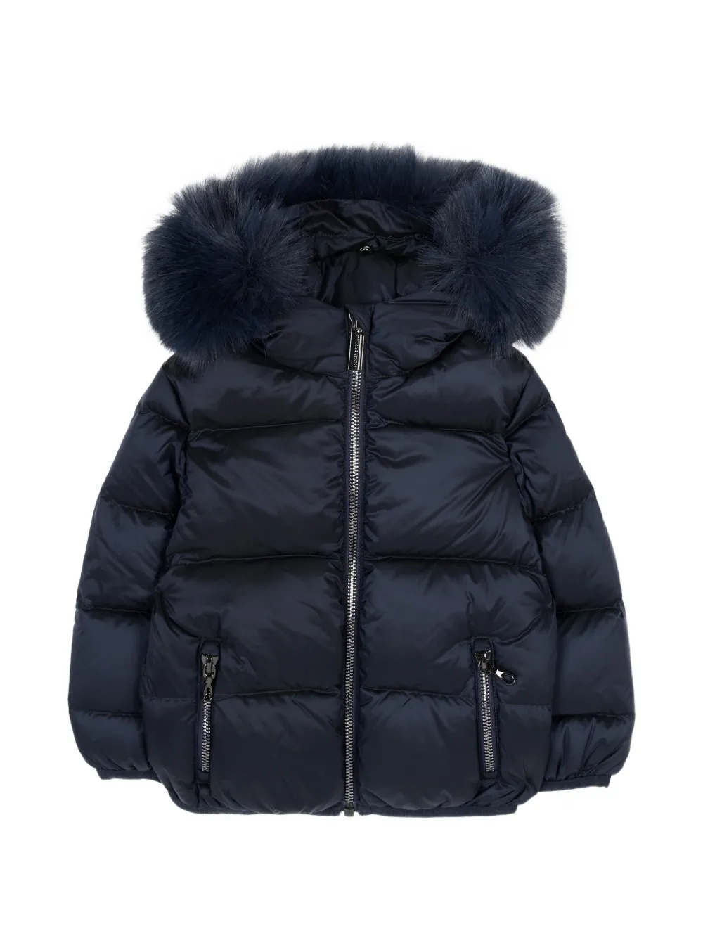 Colmar Kids faux-fur-trim padded jacket Blauw