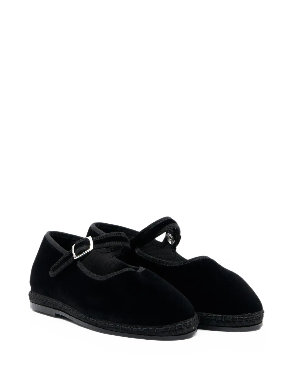 Sciuscià Maryjane velvet ballet flats - Noir Sciuscià Maryjane velvet ballet flats - Noir