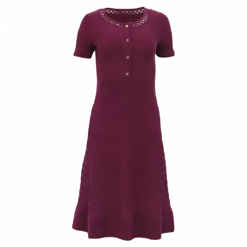Tory Burch Abito Ashlyn in maglia - Viola