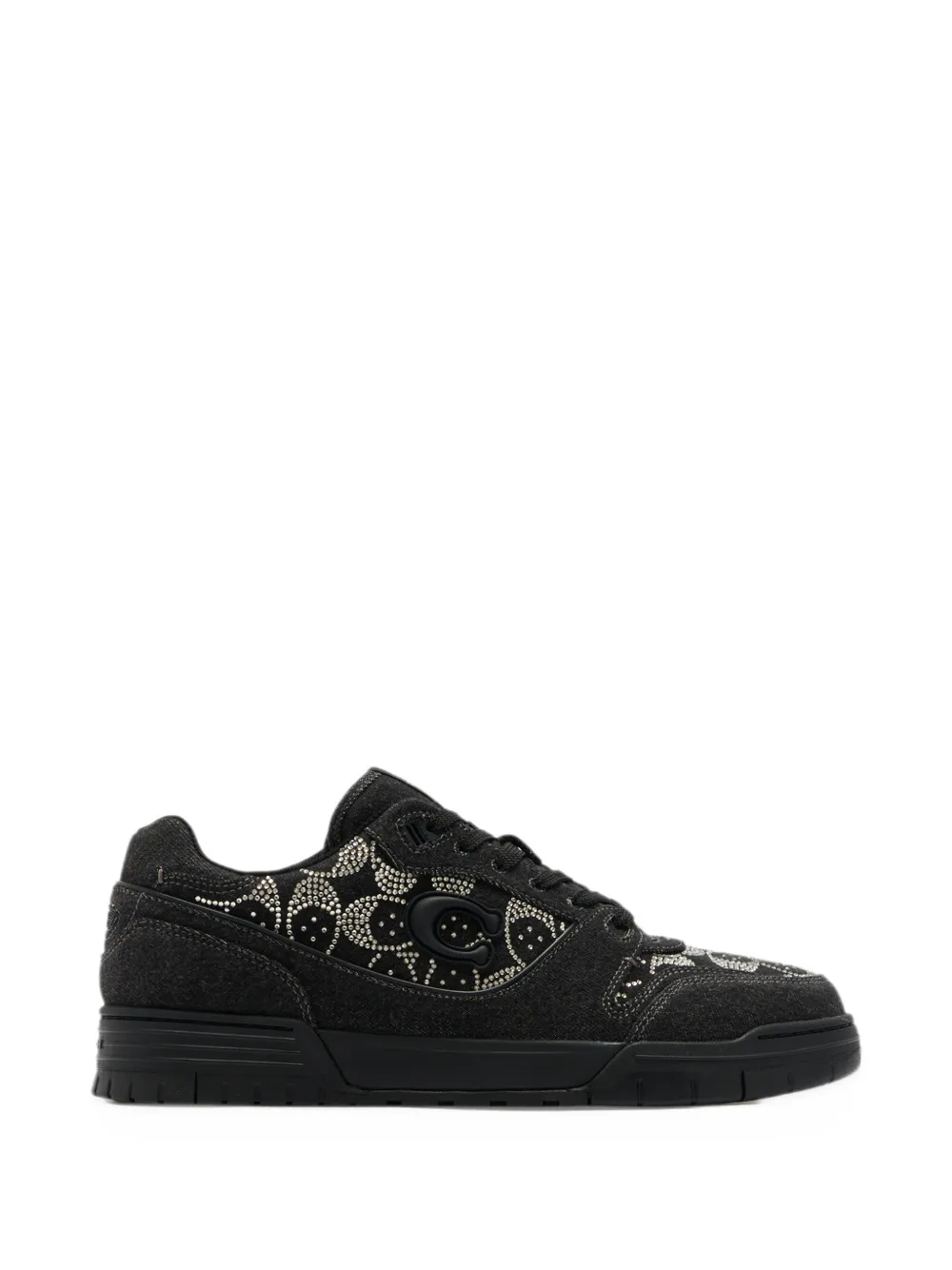 Coach Signature rhinestone-embellished sneakers - Noir Coach Signature rhinestone-embellished sneakers - Noir