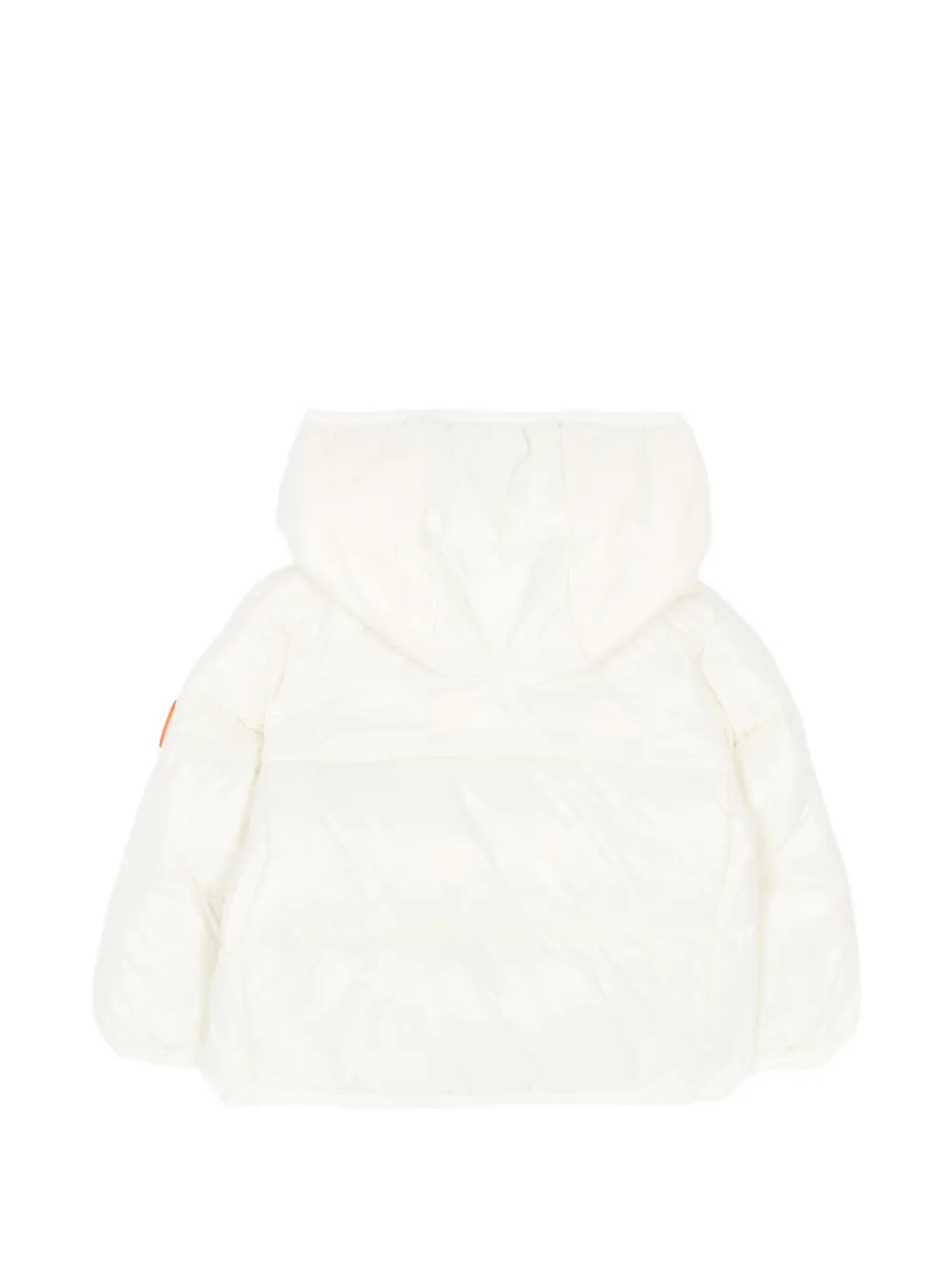 Save The Duck Kids quilted hooded jacket Wit