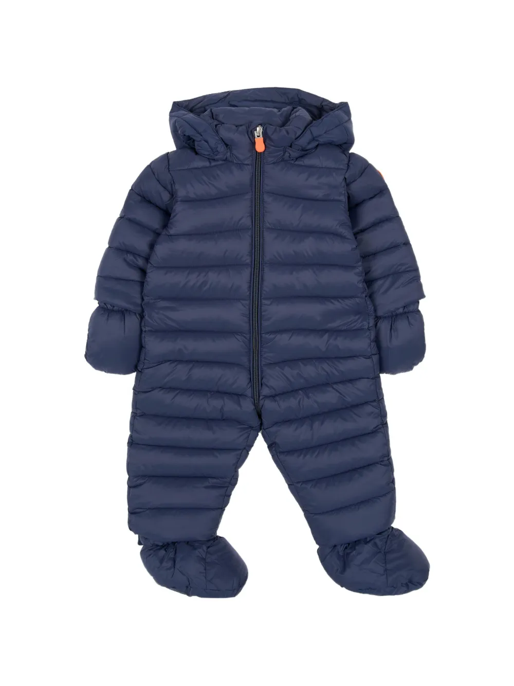 Save The Duck Kids Storm quilted hooded snowsuit Blauw