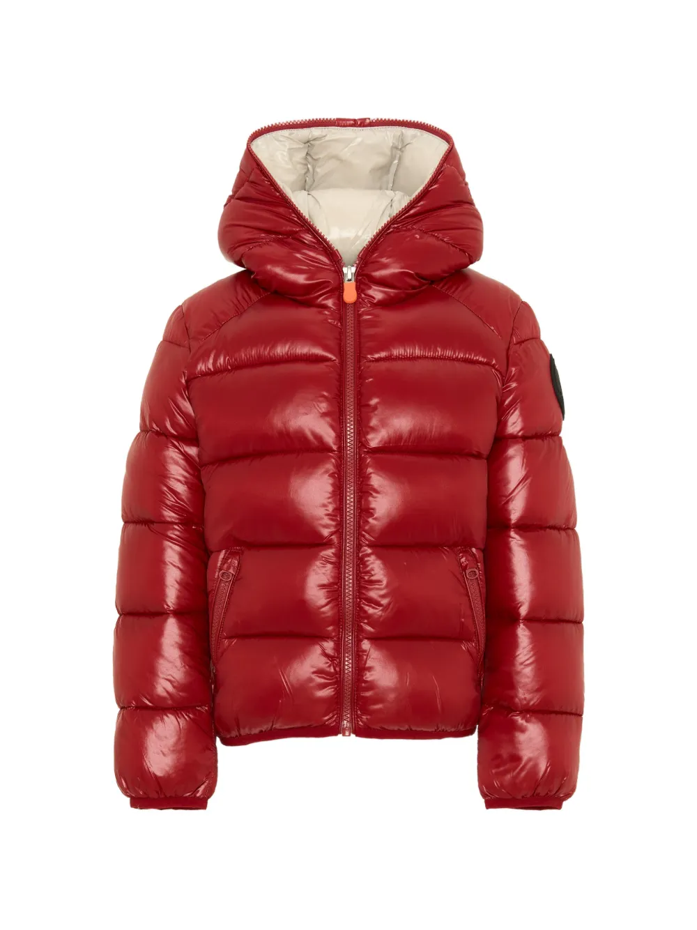 Save The Duck Kids The Artie quilted hooded jacket Rood