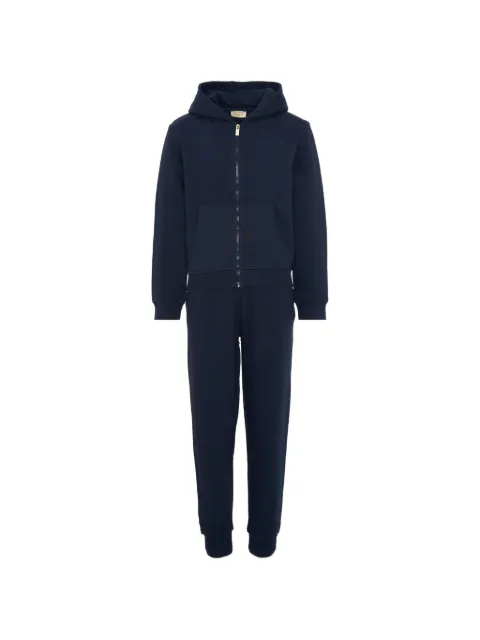 TRUSSARDI JUNIOR logo-embroidered zip-up tracksuit
