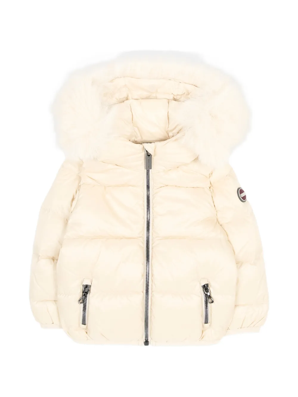 Colmar Kids faux-fur trim padded jacket Beige