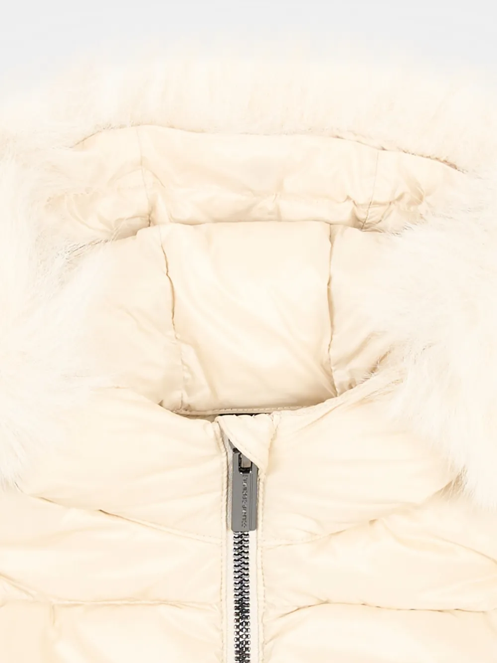 Colmar Kids faux-fur trim padded jacket Beige