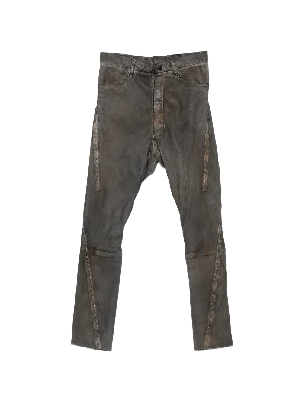 Isaac Sellam Experience washed-effect panelled trousers - Gris