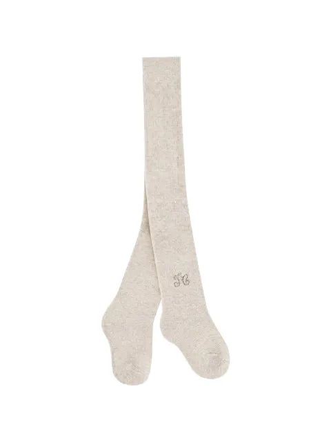 Tartine Et Chocolat logo-embellished knitted tights