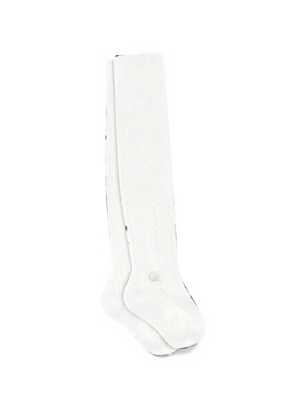 Tartine Et Chocolat pointelle-knit button-detail tights - Bianco