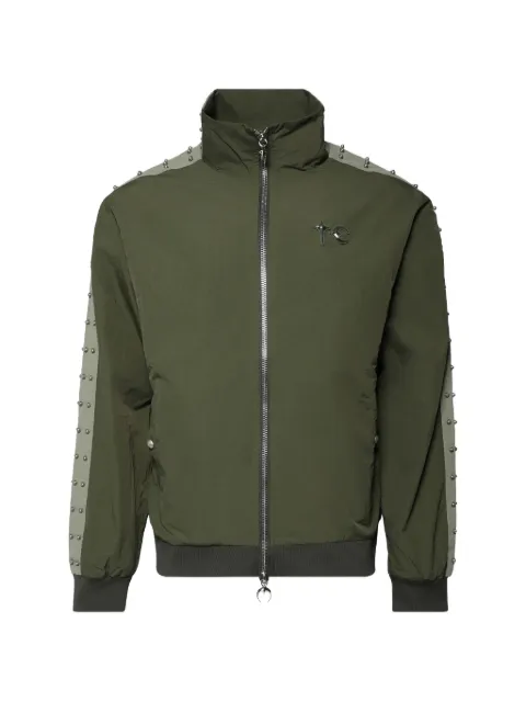 THUG CLUB Triple Line stud-embellished jacket