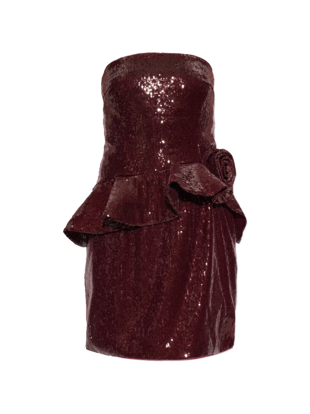 ROTATE BIRGER CHRISTENSEN sequin-embellished peplum mini dress