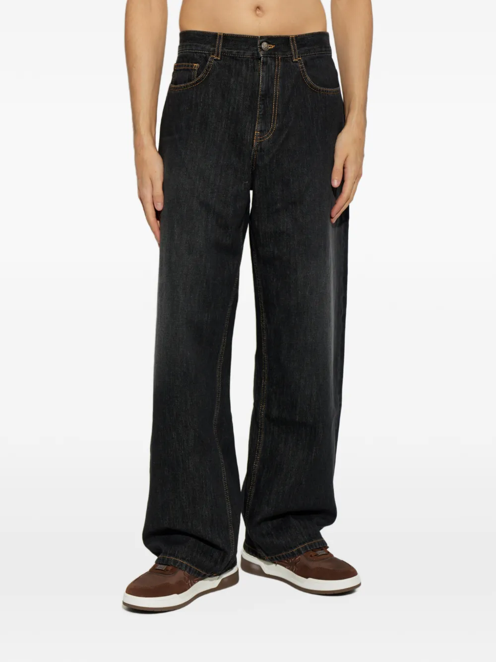 Palm Angels straight-leg jeans Blauw