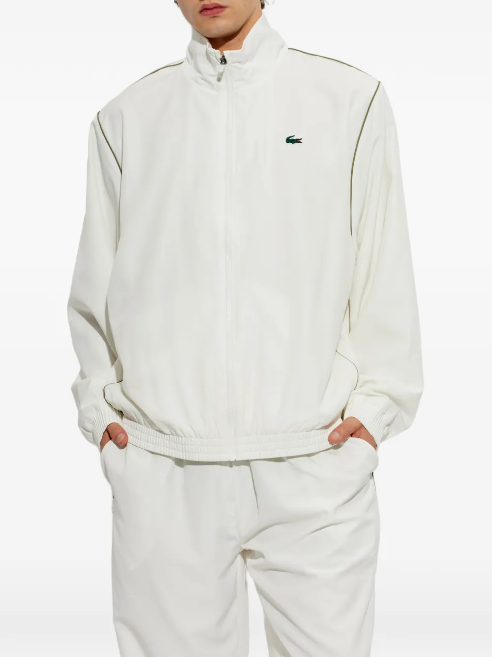 Lacoste x Novak Djokovic logo-patch tracksuits Wit