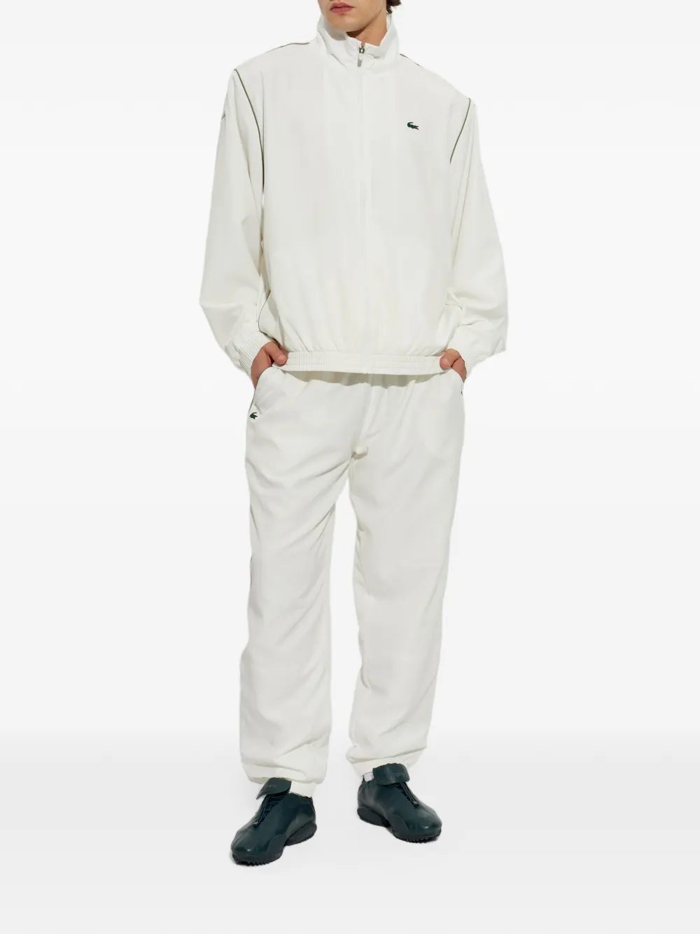 Lacoste x Novak Djokovic logo-patch tracksuits Wit