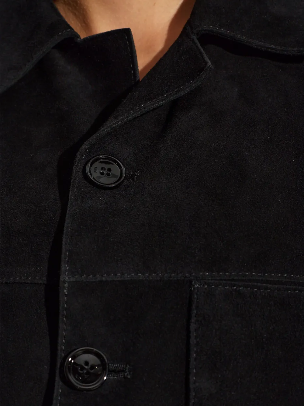 AMI Paris chest-pocket shirt Zwart