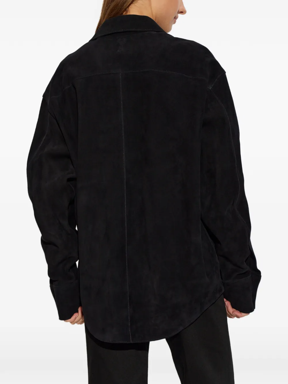AMI Paris chest-pocket shirt Zwart