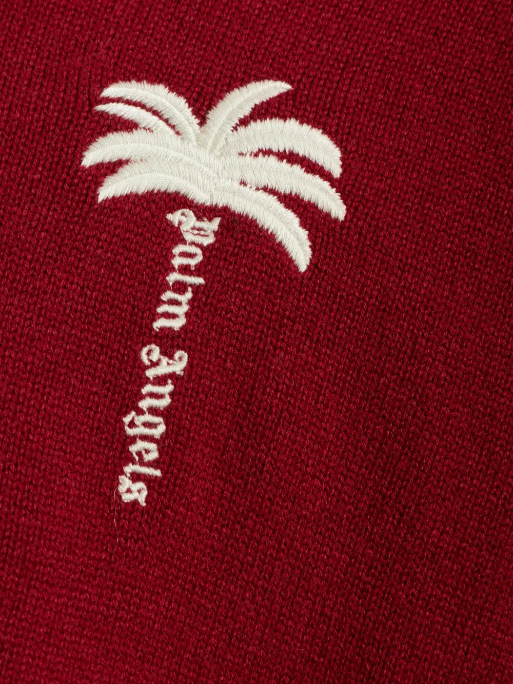 Palm Angels embroidered-logo sweater Rood